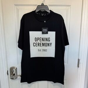 Opening Ceremony Black and White Graphic Tee